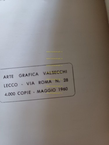 Moto Guzzi Lodola 235 Gran Turismo 1960 manuale uso libretto …