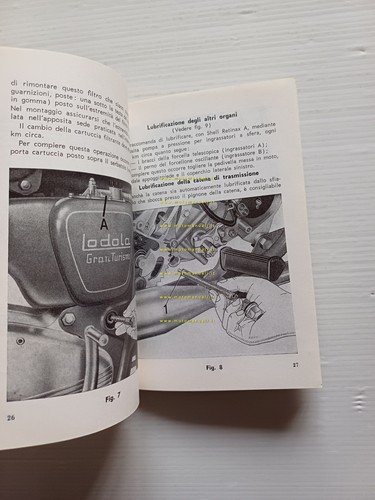 Moto Guzzi Lodola 235 Gran Turismo 1960 manuale uso libretto …