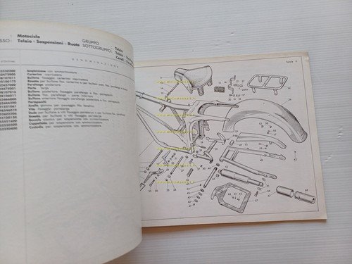 Moto Guzzi Lodola 235 Gran Turismo 1961 catalogo ricambi ORIGINALE …
