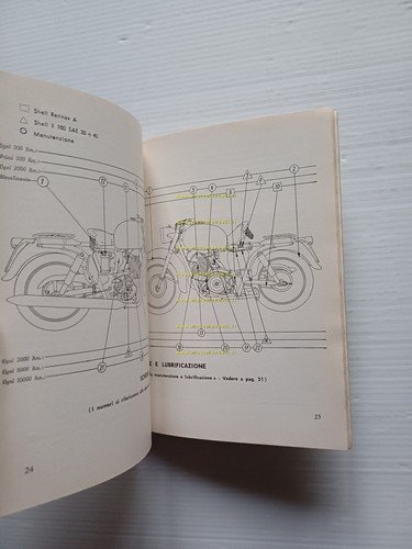 Moto Guzzi Lodola 235 Gran Turismo 1962 manuale uso libretto …