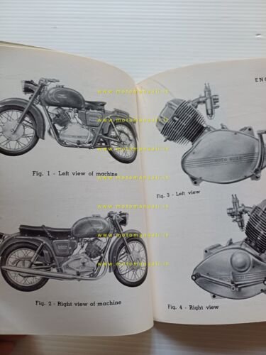 Moto Guzzi Lodola 235 GT 1960 manuale uso manutenzione libretto …