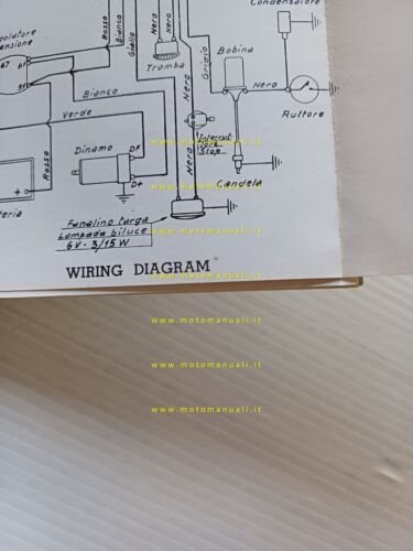Moto Guzzi Lodola 235 GT 1960 manuale uso manutenzione libretto …