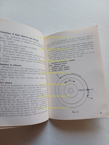 Moto Guzzi Lodola 235 GT 1960 manuale uso manutenzione libretto …
