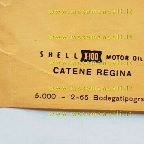 MOTO GUZZI Lodola 235 GT 1965 depliant originale italiano motorcycle …