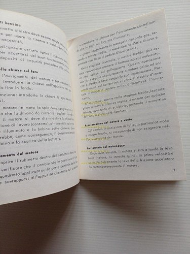 Moto Guzzi Lodola 235 Regolarità 1960 manuale uso libretto istruzioni …