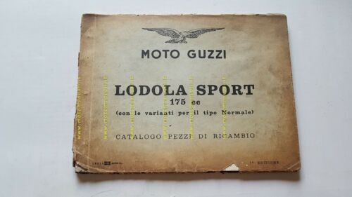 Moto Guzzi LODOLA Sport - Normale 175 1958 catalogo ricambi …