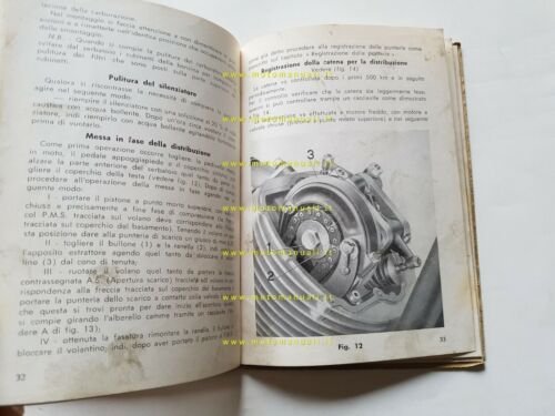 Moto Guzzi Lodola Sport 175 1959 manuale uso libretto originale …