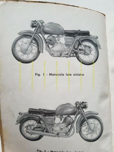Moto Guzzi Lodola Sport 175 1959 manuale uso libretto originale …