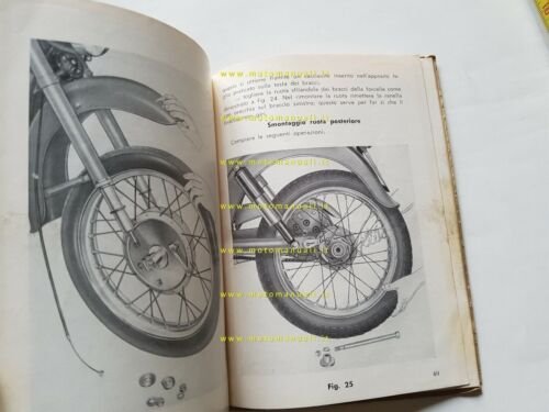 Moto Guzzi Lodola Sport 175 1959 manuale uso libretto originale …