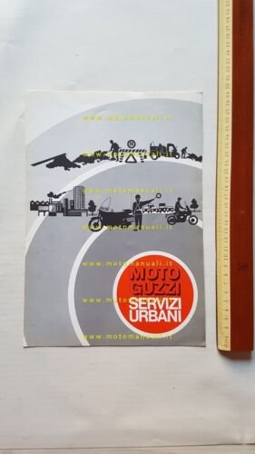 Moto Guzzi modelli Servizi Urbani 1972 depliant originale brochure