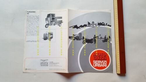 Moto Guzzi modelli Servizi Urbani 1972 depliant originale brochure