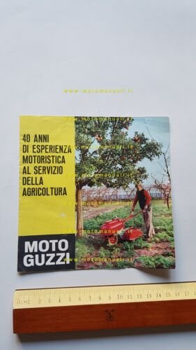 Moto Guzzi Motozappa 110 1962 depliant originale italiano