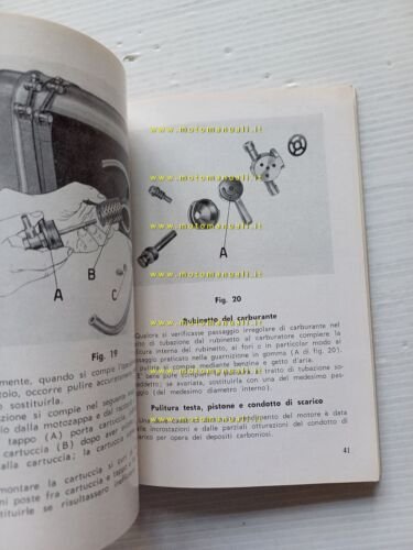 Moto Guzzi Motozappa 110 1962 manuale uso manutenzione libretto originale
