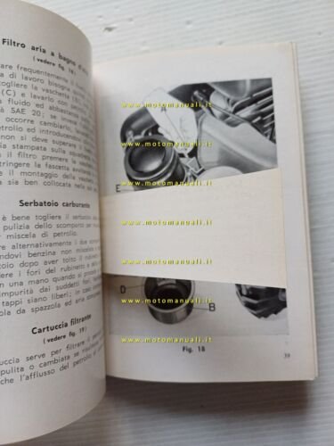 Moto Guzzi Motozappa 110 1962 manuale uso manutenzione libretto originale