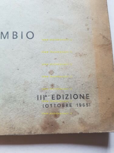 Moto Guzzi Motozappa 110 1965 catalogo ricambi originale spare parts …