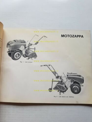 Moto Guzzi Motozappa 110 1965 catalogo ricambi originale spare parts …