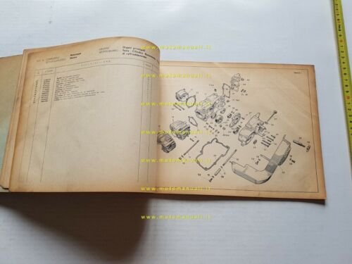 Moto Guzzi Motozappa 110 1965 catalogo ricambi originale spare parts …