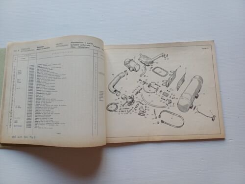 Moto Guzzi Motozappa 110 1a serie 1962 catalogo ricambi ORIGINALE