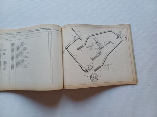 Moto Guzzi Motozappa 110 1a serie 1962 catalogo ricambi ORIGINALE