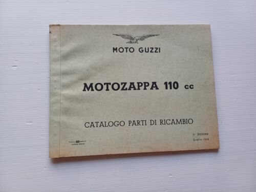 Moto Guzzi Motozappa 110 2a serie 1963 catalogo ricambi ORIGINALE
