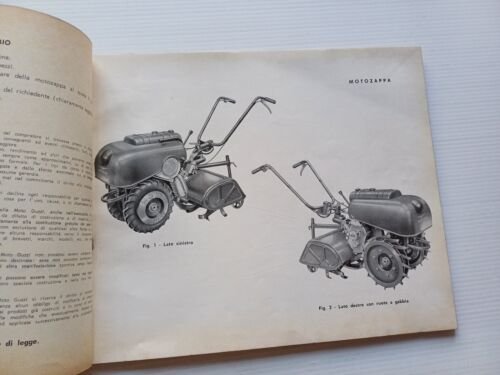 Moto Guzzi Motozappa 110 2a serie 1963 catalogo ricambi ORIGINALE