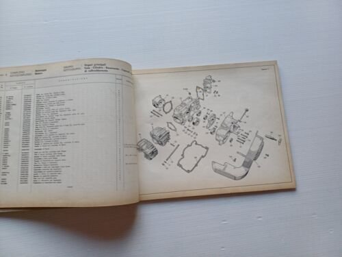 Moto Guzzi Motozappa 110 2a serie 1963 catalogo ricambi ORIGINALE