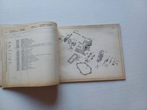 Moto Guzzi Motozappa 110 2a serie 1963 catalogo ricambi ORIGINALE