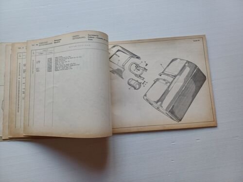 Moto Guzzi Motozappa 110 2a serie 1963 catalogo ricambi ORIGINALE