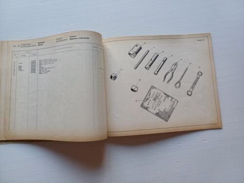 Moto Guzzi Motozappa 110 2a serie 1963 catalogo ricambi ORIGINALE