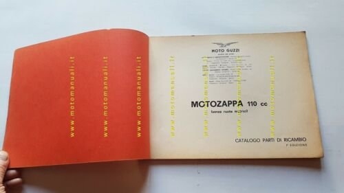 Moto Guzzi Motozappa 110 senza ruote motrici 1965 catalogo ricambi …