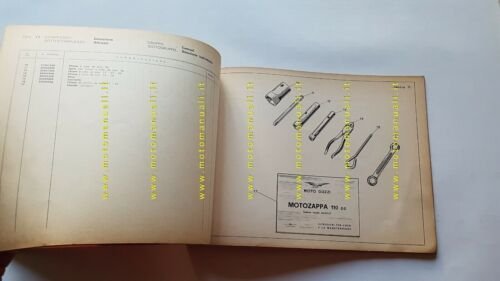 Moto Guzzi Motozappa 110 senza ruote motrici 1965 catalogo ricambi …