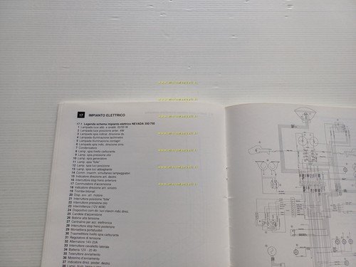Moto Guzzi Nevada 350-750-SP-Targa Varianti Manuale Officina V35-50-65 originale