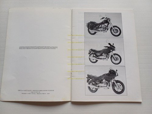 Moto Guzzi Nevada 350-750-SP-Targa Varianti Manuale Officina V35-50-65 originale