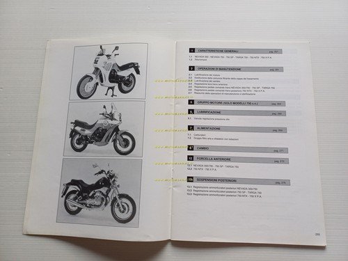 Moto Guzzi Nevada 350-750-SP-Targa Varianti Manuale Officina V35-50-65 originale