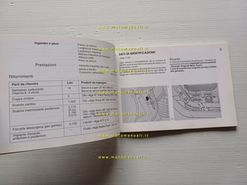 Moto Guzzi Nevada 750 1998 manuale uso manutenzione libretto originale