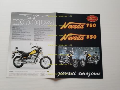 Moto Guzzi Nevada 750 350 1994 depliant originale ITALIANO