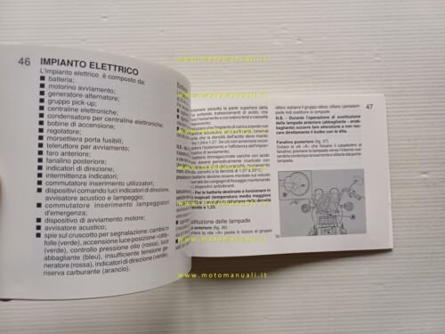 Moto Guzzi Nevada 750 manuale uso manutenzione originale