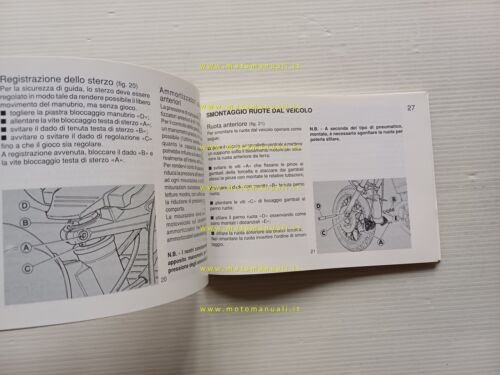 Moto Guzzi Nevada 750 manuale uso manutenzione originale