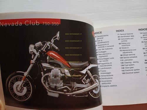 Moto Guzzi Nevada Club 350 - 750 manuale uso manutenzione …