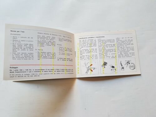 Moto Guzzi Nibbio 50 1974 manuale uso originale owner's manual