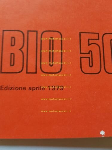 Moto Guzzi Nibbio 50 1979 catalogo ricambi originale spare parts …