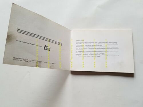 Moto Guzzi NTX 350 - 650 1987 manuale uso manutenzione …