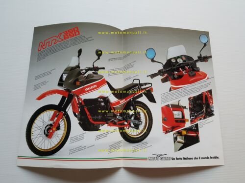 Moto Guzzi NTX 650-350 1987 depliant italiano originale