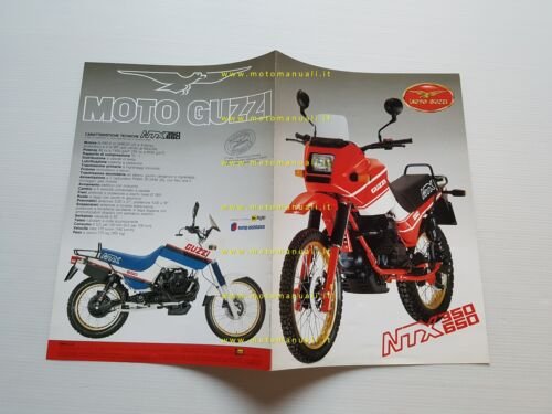 Moto Guzzi NTX 650-350 1987 depliant italiano originale