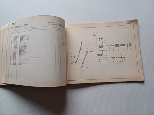 Moto Guzzi Nuovo Falcone 500 1970 catalogo ricambi originale spare …