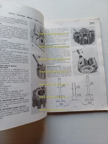 Moto Guzzi Nuovo Falcone 500 1971 manuale officina italiano originale
