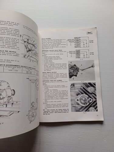 Moto Guzzi Nuovo Falcone 500 1971 manuale officina italiano originale