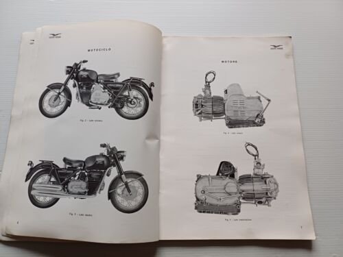 Moto Guzzi Nuovo Falcone 500 1971 manuale officina italiano originale