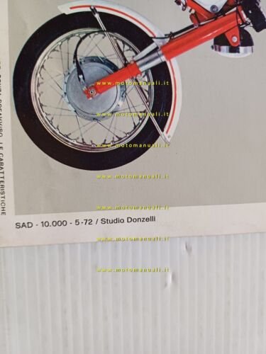 MOTO GUZZI Nuovo Falcone 500 1972 depliant originale italiano