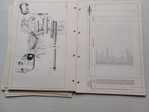 Moto Guzzi Nuovo Falcone 500 1976 catalogo ricambi originale spare …